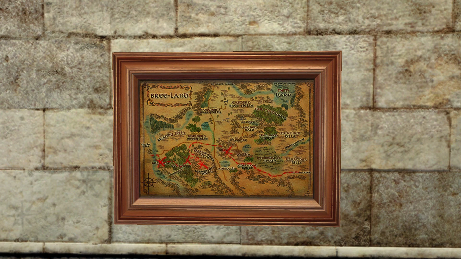Petite carte de Bingo dans le pays de Bree