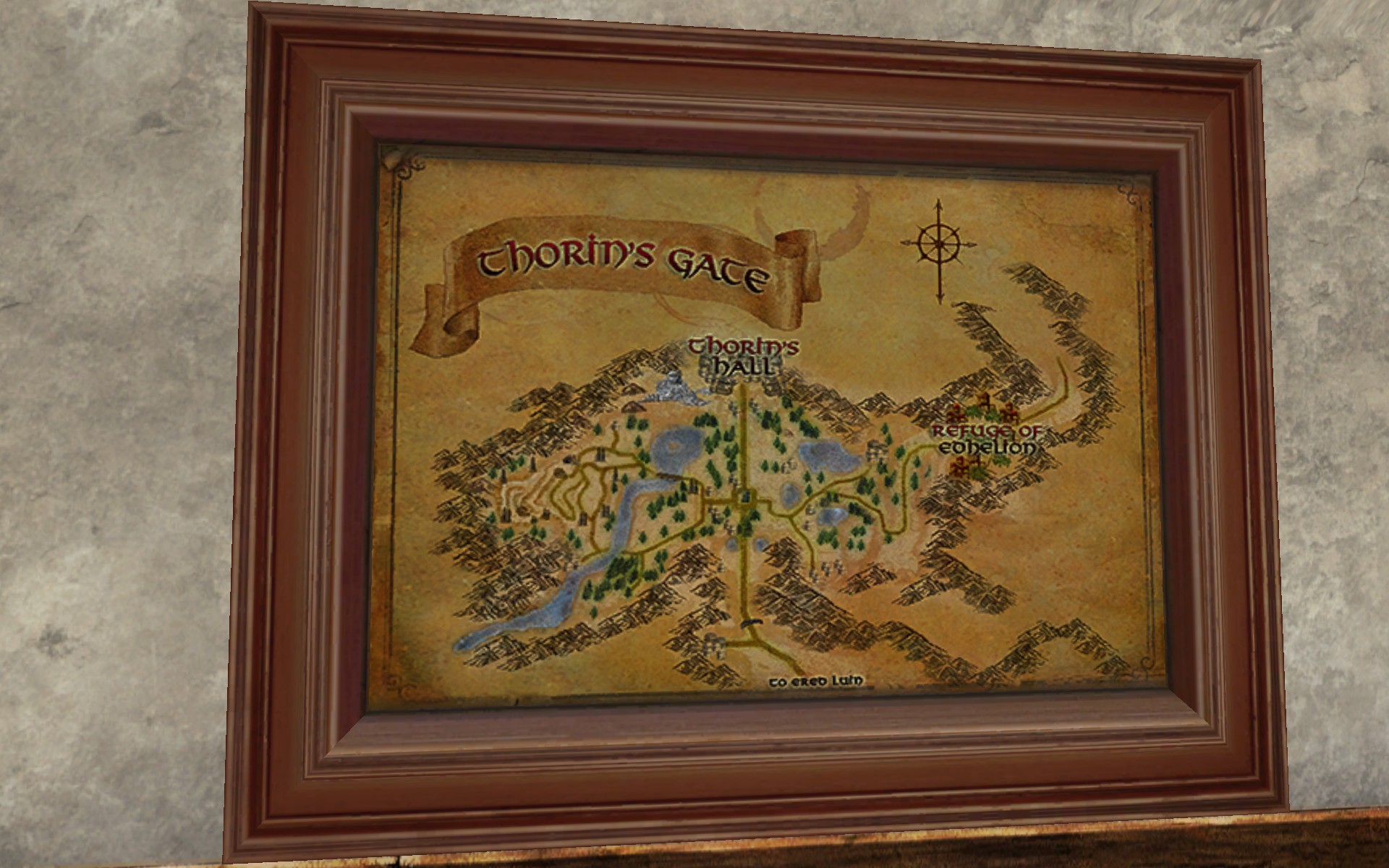 Carte de la Porte de Thorin