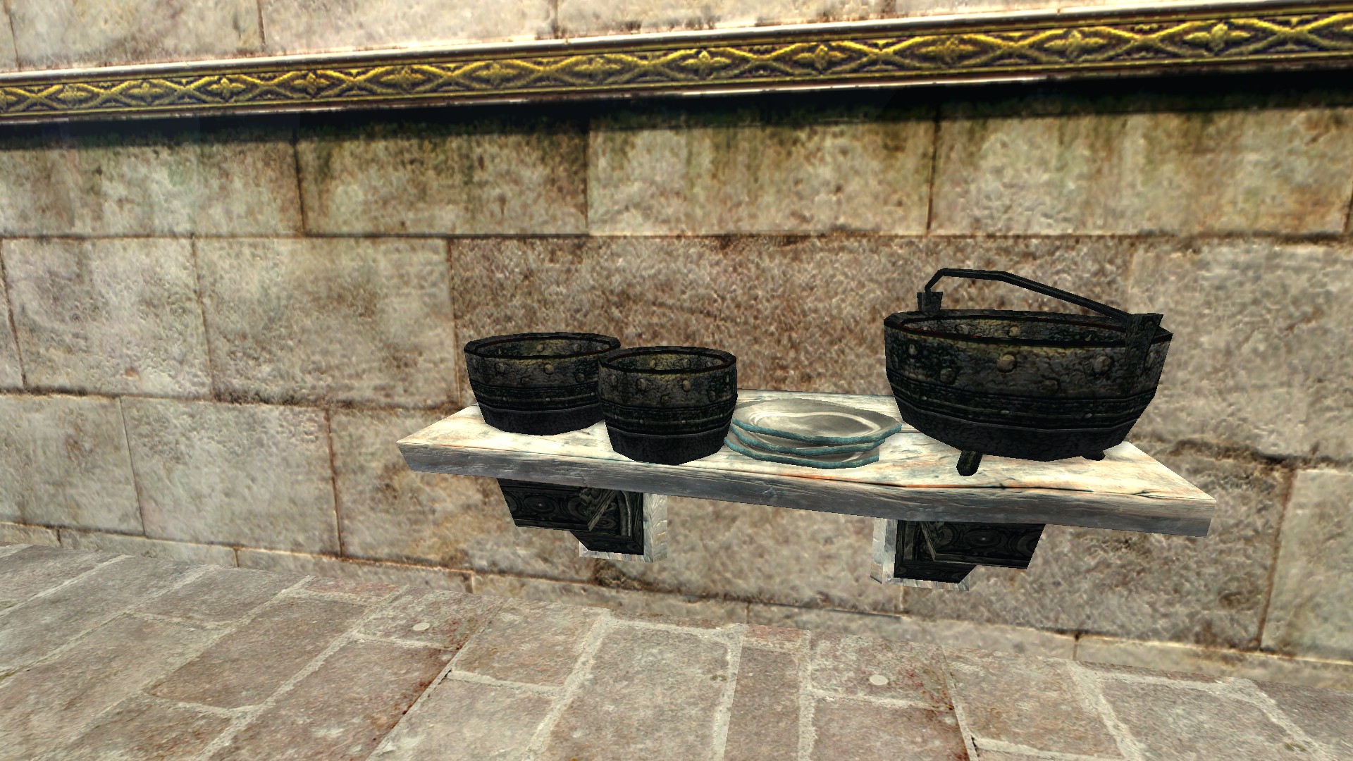 Petite étagère de pots du Gondor