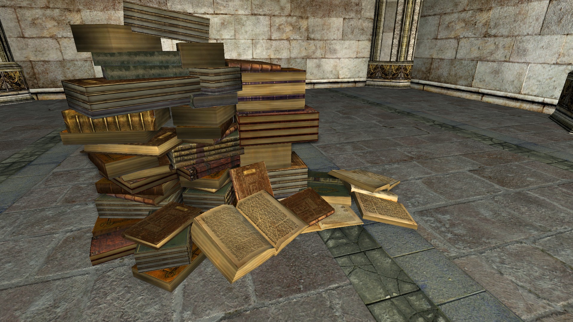 Grosse pile de livres