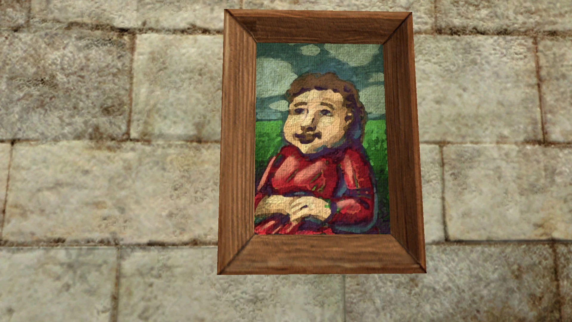 Portrait d’un Hobbit habillé de rouge