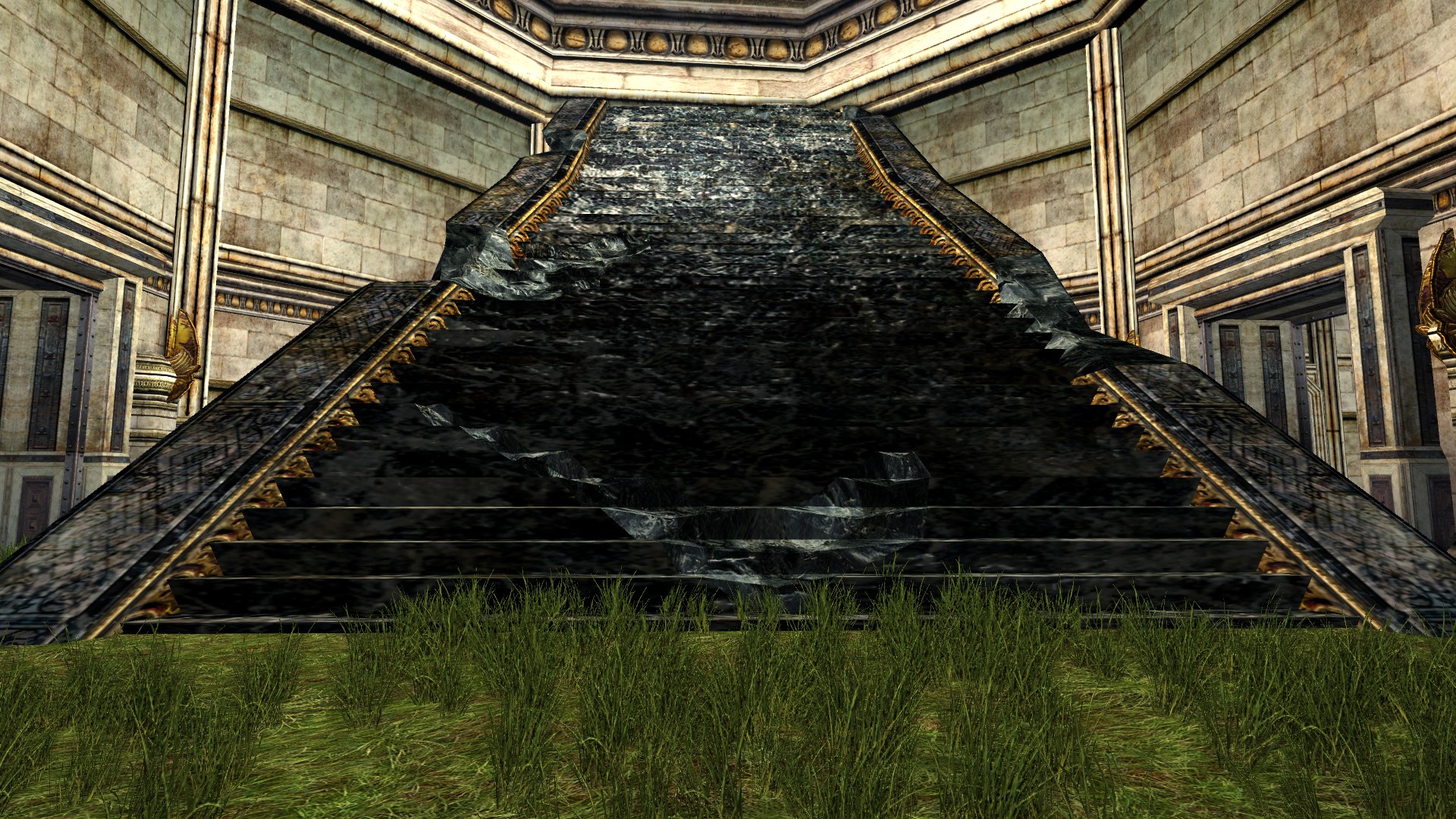 Escalier magnifique d’Isengard