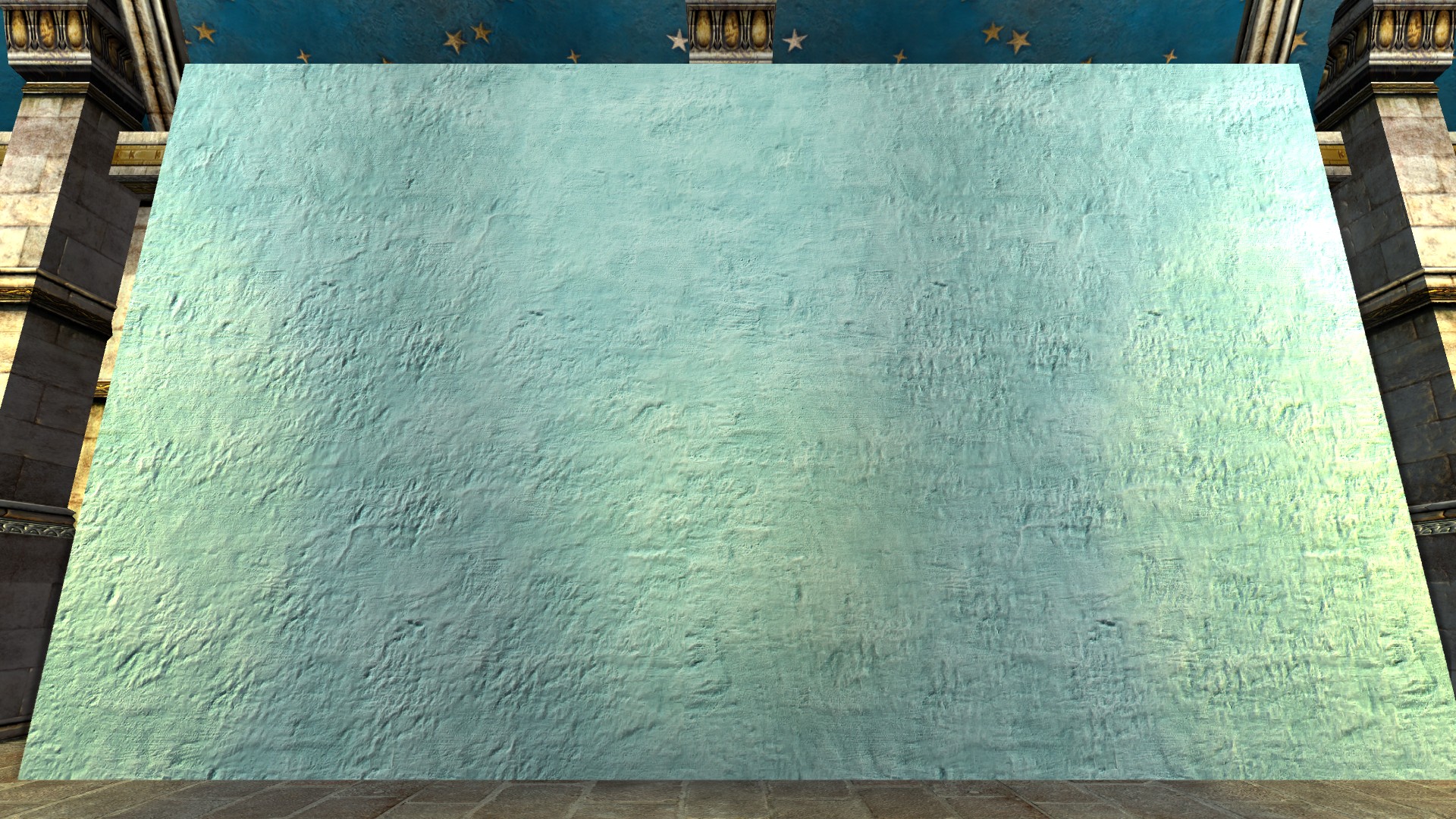 Mur décoratif (Stuc bleu)