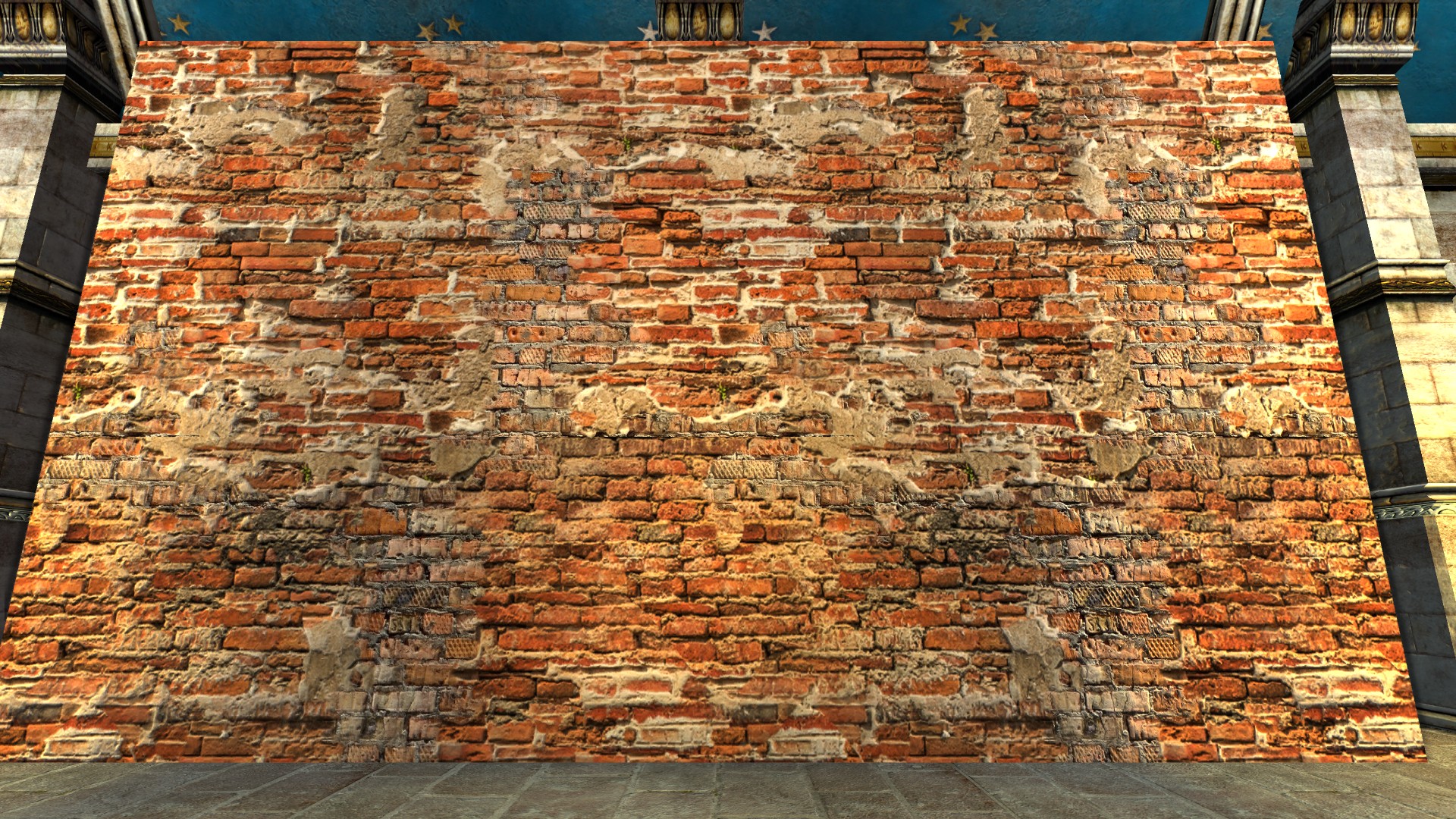 Mur décoratif (Brique abimée)
