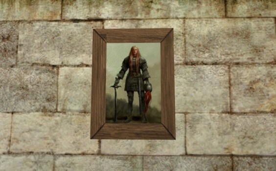 Tableau représentant un brave guerrier