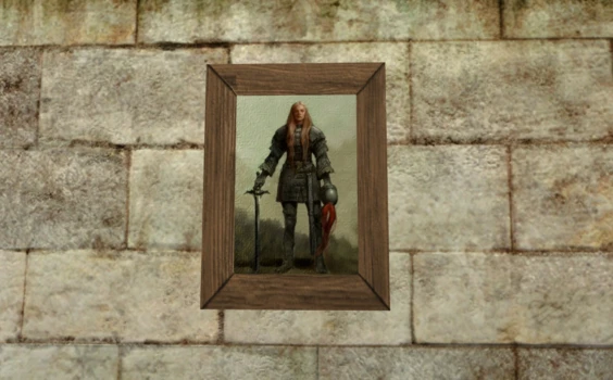 Tableau représentant un brave guerrier