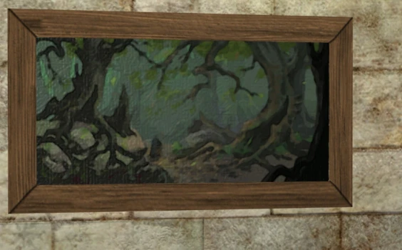 Tableau représentant la Vieille Forêt