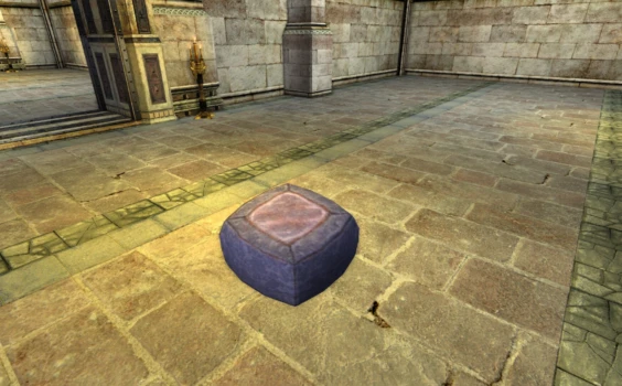 Coussin bleu