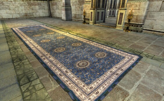 Tapis de couloir moyen d’Umbar bleu