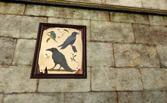 Esquisse représentant des corvidés curieux