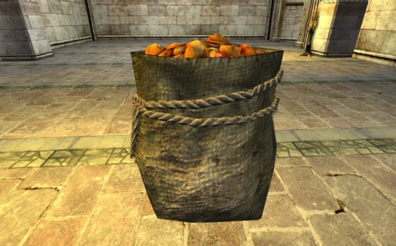 Sac de pommes et oranges