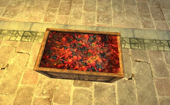 Caisse de fruits rouges
