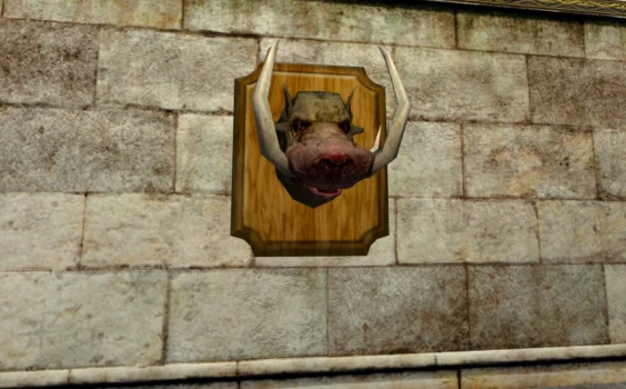 Tête de sanglier décorative