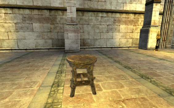 Tabouret de foyer confortable