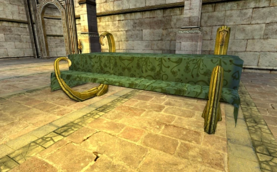 Table avec nappe Kinta (Vert)
