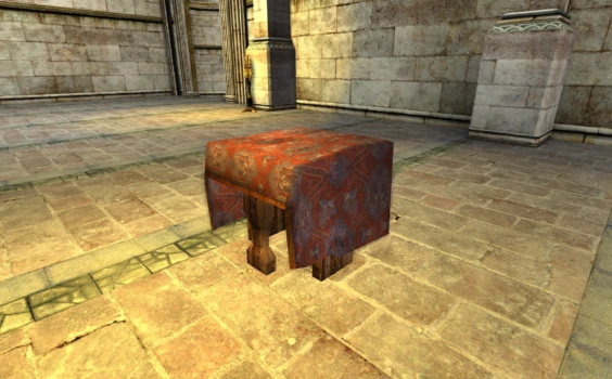 Table de chevet couverte