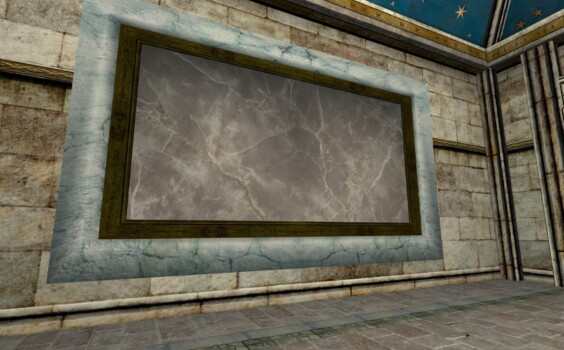 Grand panneau décoratif en marbre blanc