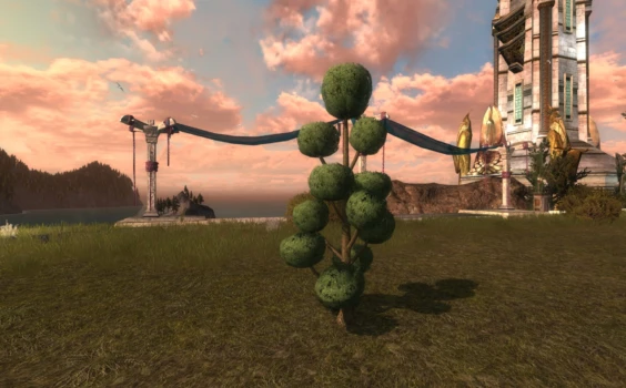 Grand topiaire à pompons
