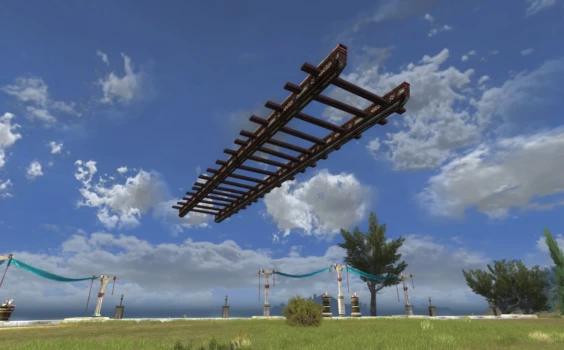 Large arche de pergola (dessus)