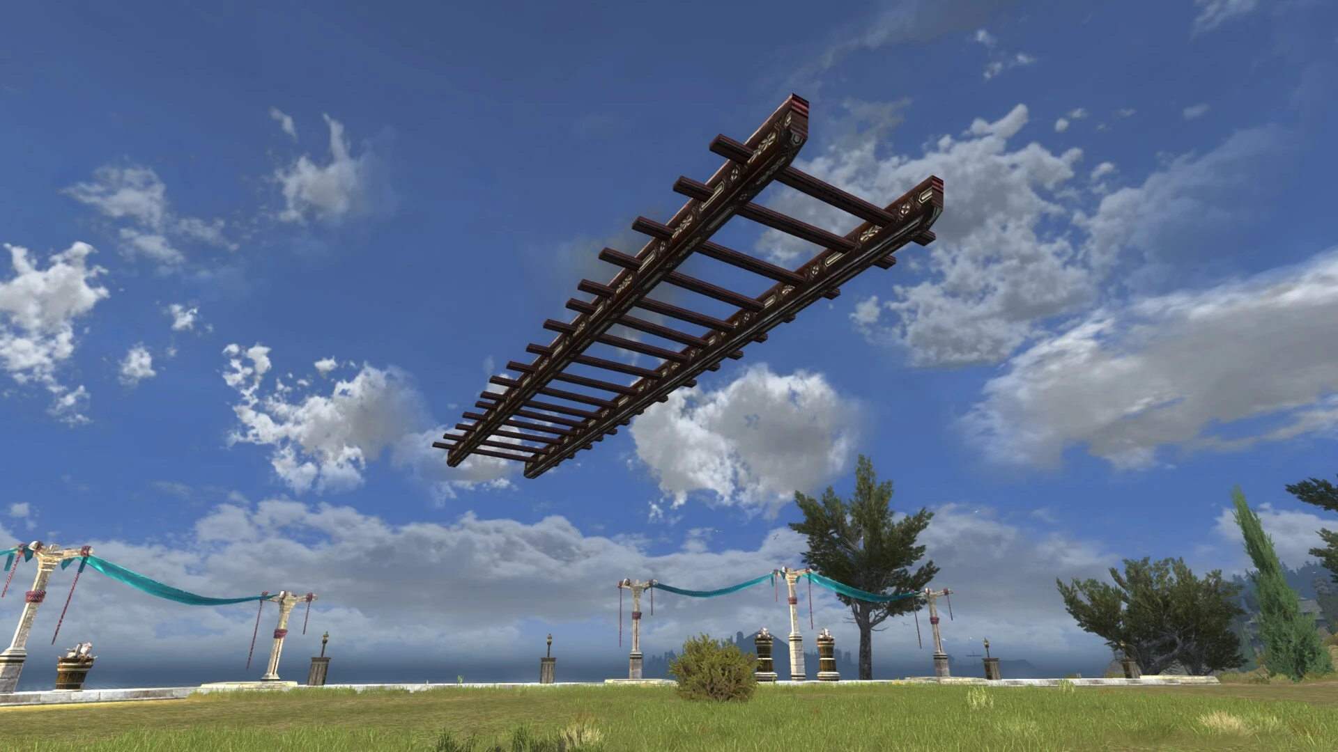 Large arche de pergola (dessus)