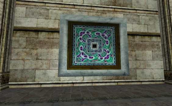 Panneau décoratif en mosaïque turquoise