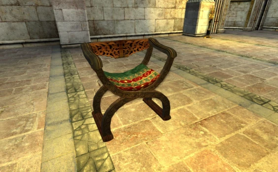 Chaise en tailleur fantaisie