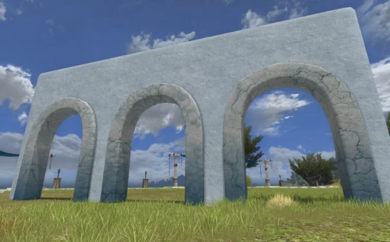 Mur à arche en marbre Zajani