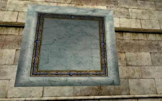 Panneau décoratif en marbre bleu pâle